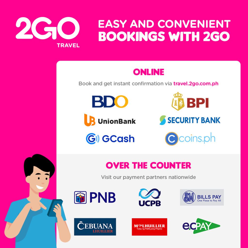 2go Travel Payment Channels