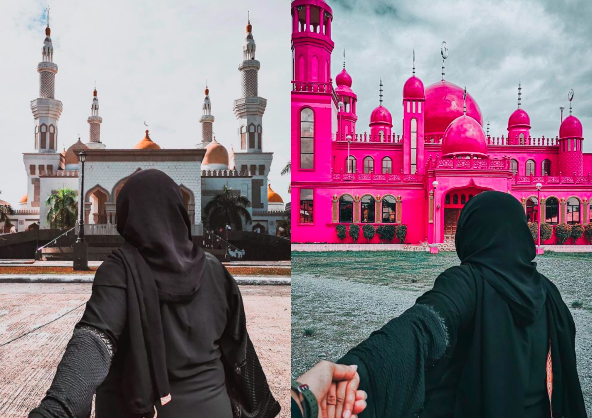 Grand Mosque & Pink Mosque